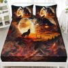 Animal Pattern Mattress Three-Piece Digital Printing Bedding Set, Mattress Three-Piece Set For Children And Adults