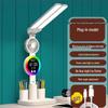 UOSU LED Eye-Protection Desk Lamp with Clock & Fan