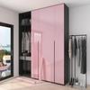 PVC Pearl Film Waterproof Wallpaper Room DIY Self-adhesive Pink/Black Wardrobe Kitchen High Gloss Paste Furniture Wall Stickers