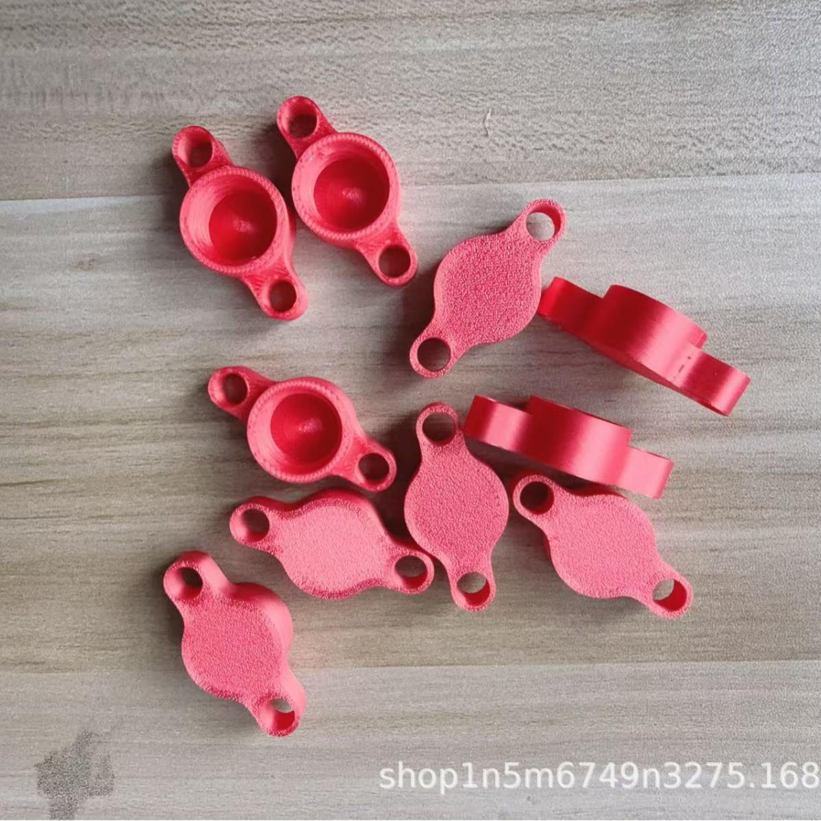 

2025 Red & White Silicone 3D-Printed Tube Cap Stopper Two-Way Sealing Cap with Holes