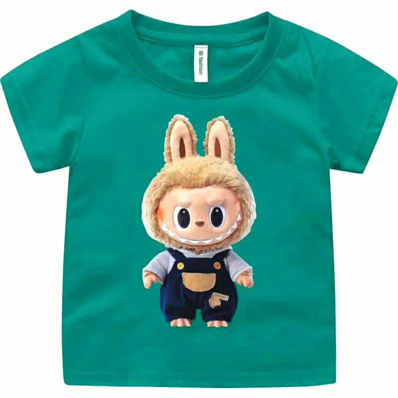 LABUBU Girls' T-shirts 3-16 Years Boys' T-shirts Unisex Children's Tops