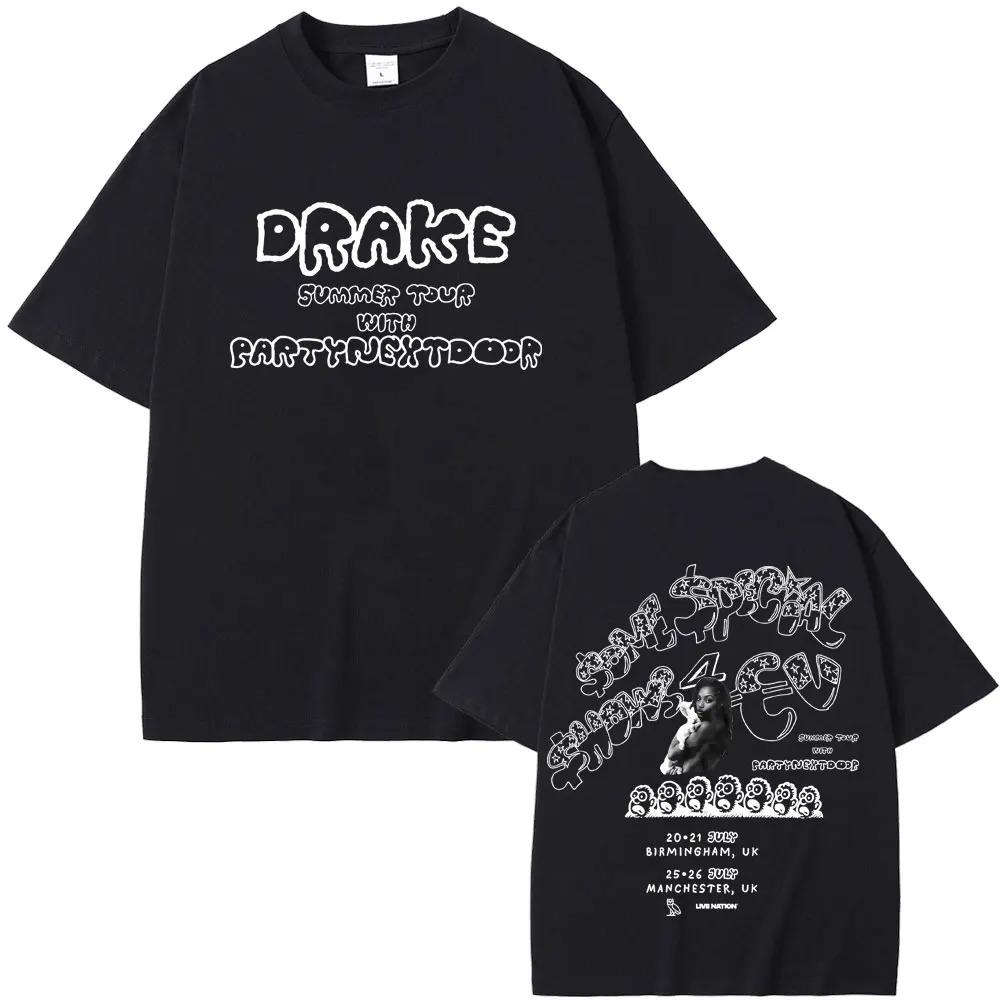 Rapper PARTYNEXTDOOR Drake Alcune Canzoni Sexy per Te SSS4U 2025 Magliette Stampate Uomo Donna Moda Vintage Hip Hop Magliette Oversize