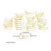20Pcs Trumpet Water Key Spit Valve Stainless Steel Wire Springs Replacement Brass Instrument Parts Trumpet Repair Parts