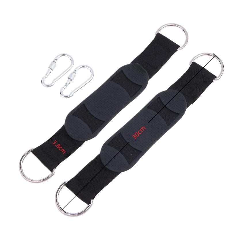 2Pcs Durable Hanging Belt Hammock Swing Hanging Belt And Steel Alloy Hooks Outdoor Camping Hiking Tools Hammock Accessories