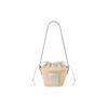 Loewe Embossed Patch Adjustable Shoulder Strap Drawstring Closure Palm Leaf Patchwork Leather Bucket Bag Women Shoulder Bag A223222X01-2163