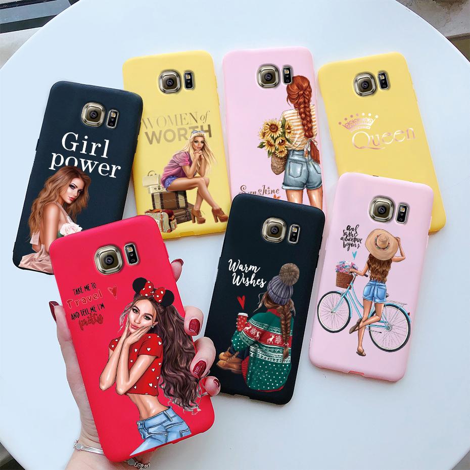 For Samsung Galaxy S7 egde case Cover for Samsung Galaxy S6 edge Case for Samsung S7 S6 G920F SM-G925F Cover Cute Silicon Fundas