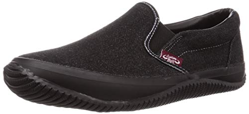 Fukuyama Rubber Lasting Bull Work Slip-On Sneakers, Men s, Black, Size 26cm, 3E, LB-024
