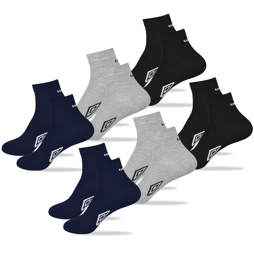 Umbro Men's Socks Quarter 6 Pairs