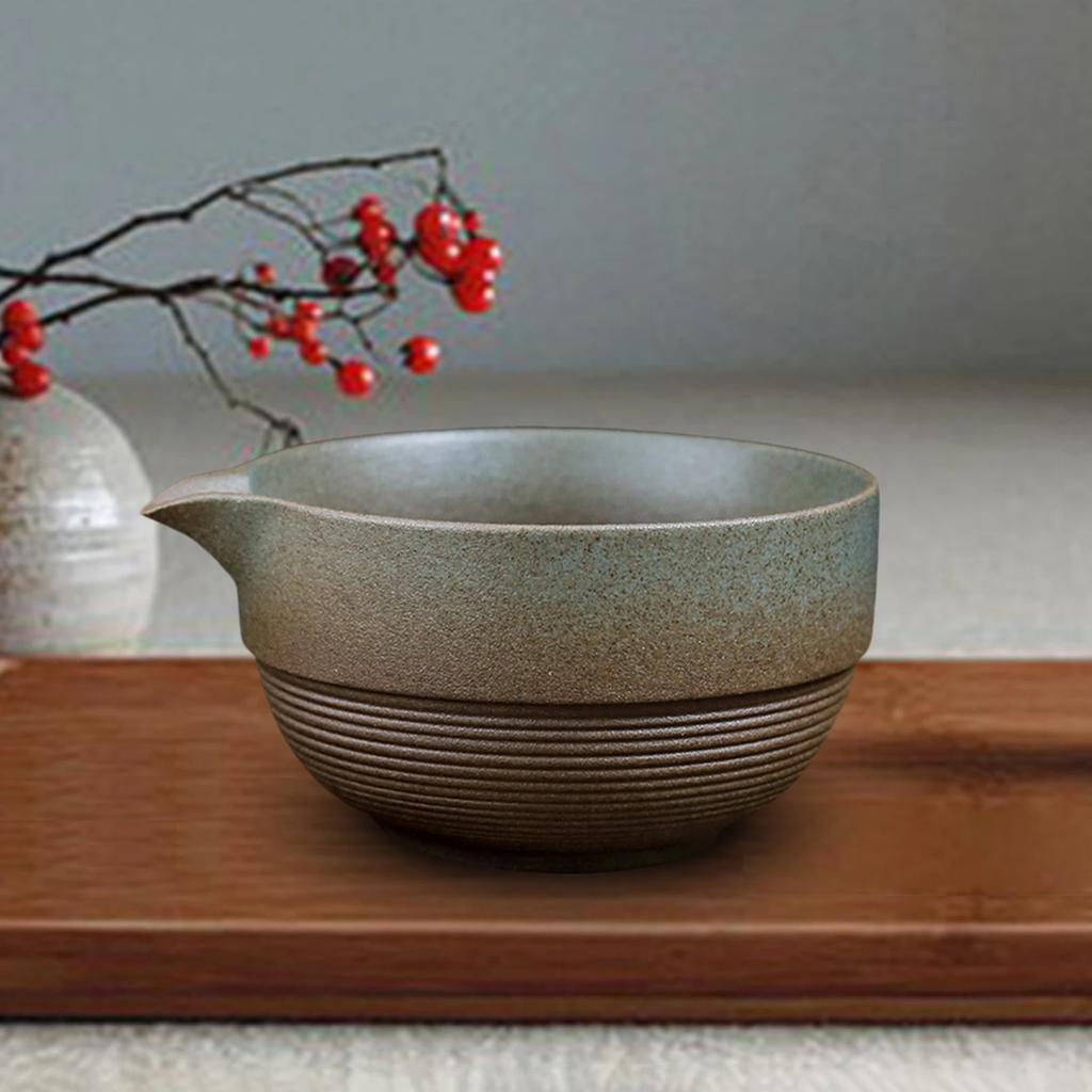 480ml Keramik Handgefertigte Grüntee-Tasse Handgefertigte Japanische Traditionelle Matcha-Schale DIY Teezubehör für Teeliebhaber