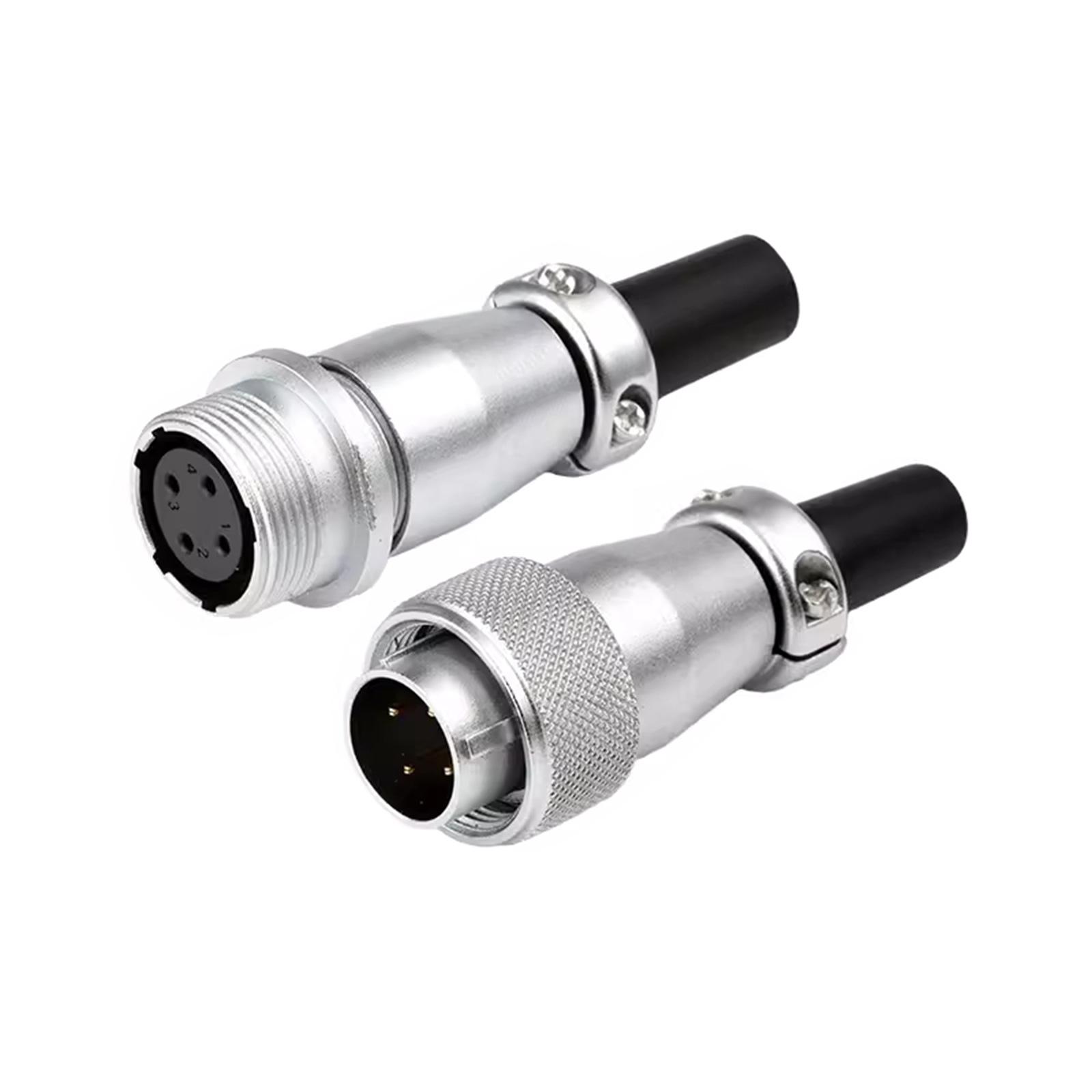 

Aviation Circular Connector Female Male Plug Secure & Stable Aviation Connector Waterproof TQ+ZQ Male Female set 4P