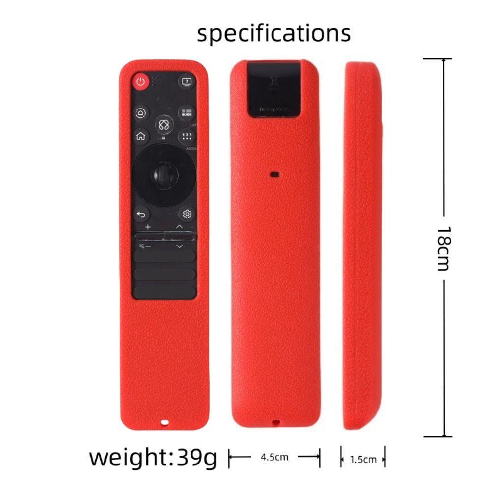 Funda Protectora de Silicona de Alta Calidad a Prueba de Golpes con Correa Protector de Carcasa Blanda Cubierta para Mando a Distancia para LG MR-235GA Magic
