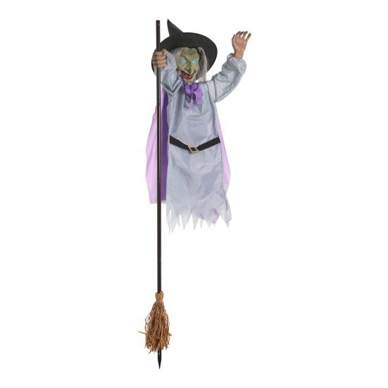 Animated Halloween Witch Decoration Lighted Haunted Sound Activated House