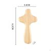 3 Pièces Croix en Bois à Main Prière Croix de Poche pour Chrétien