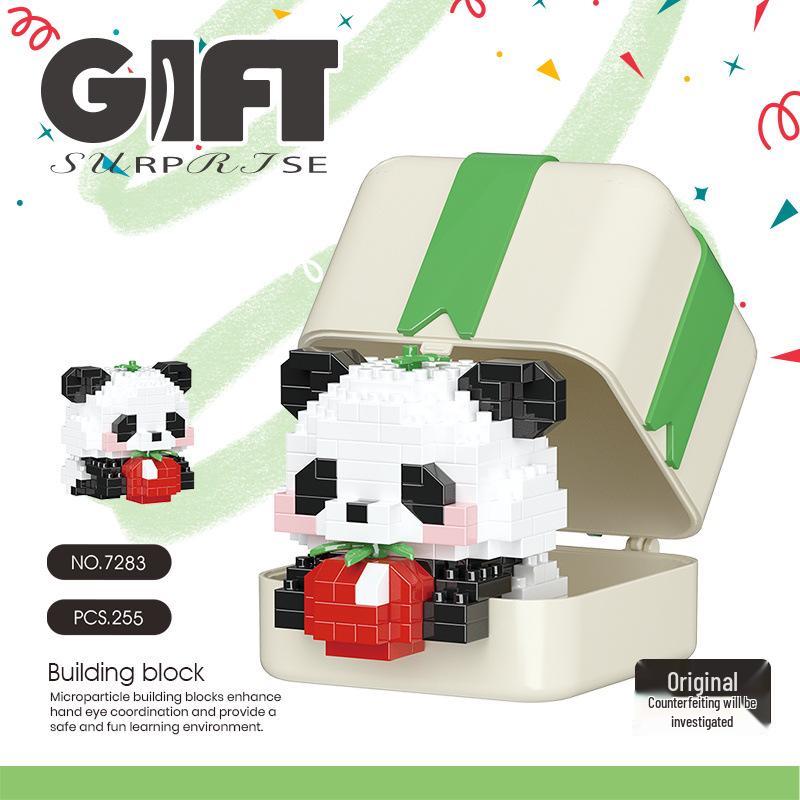 Le Cross-border High Meng Lan Giant Panda Building Blocks - Tiny Educational Toy for June 1st Children's Day