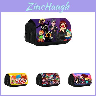 Friday Night Funkin Pencil Case With Nylon Material And Spacious Storage For Students