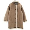 Mouton Coat M Beige Women Used