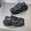 Dad shoes women's autumn new thick-soled heightening mesh casual shoes fashionable versatile couple sports shoes men