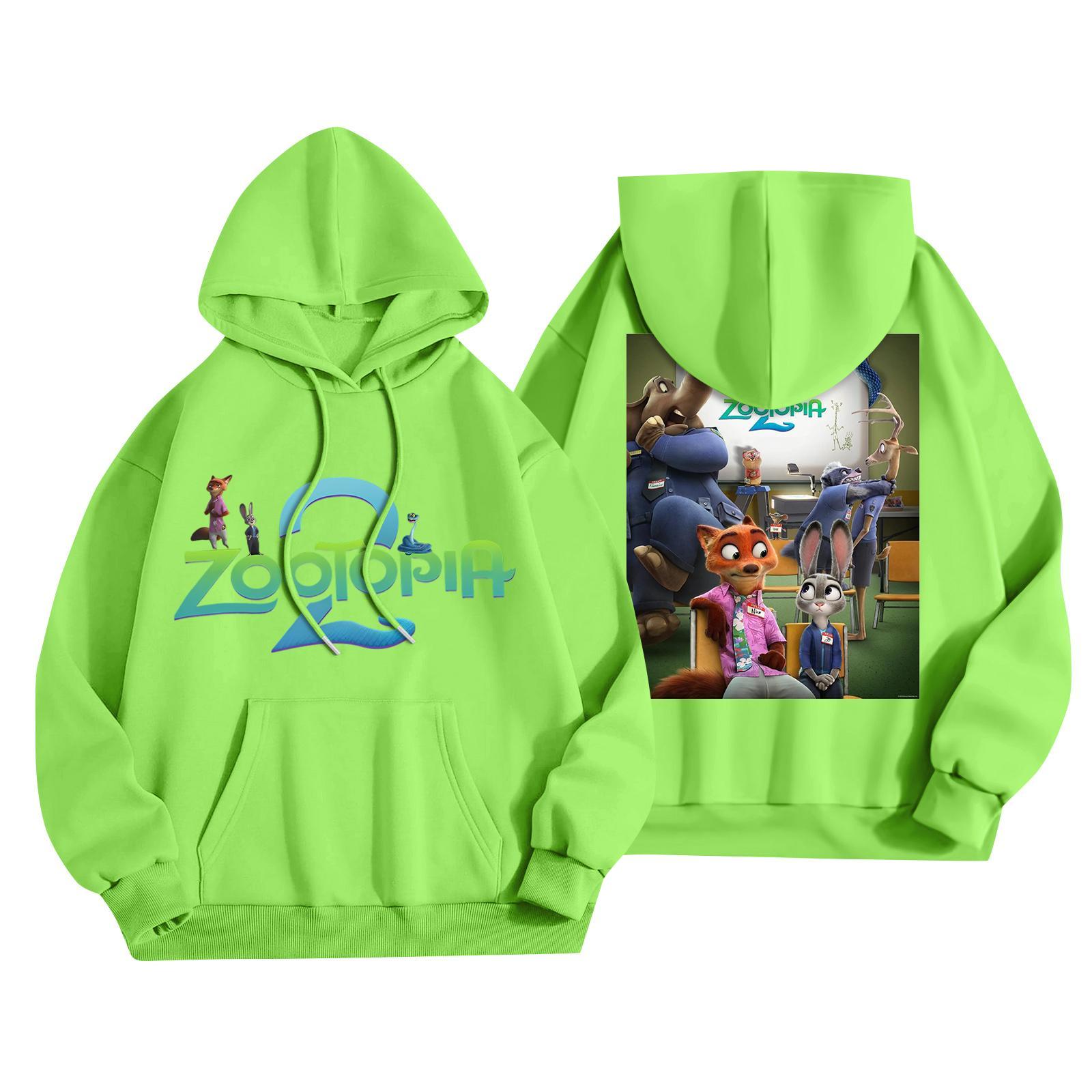 

Children s Fashionable Casual Long-Sleeved Cartoon Print Hooded Sweatshirt 140