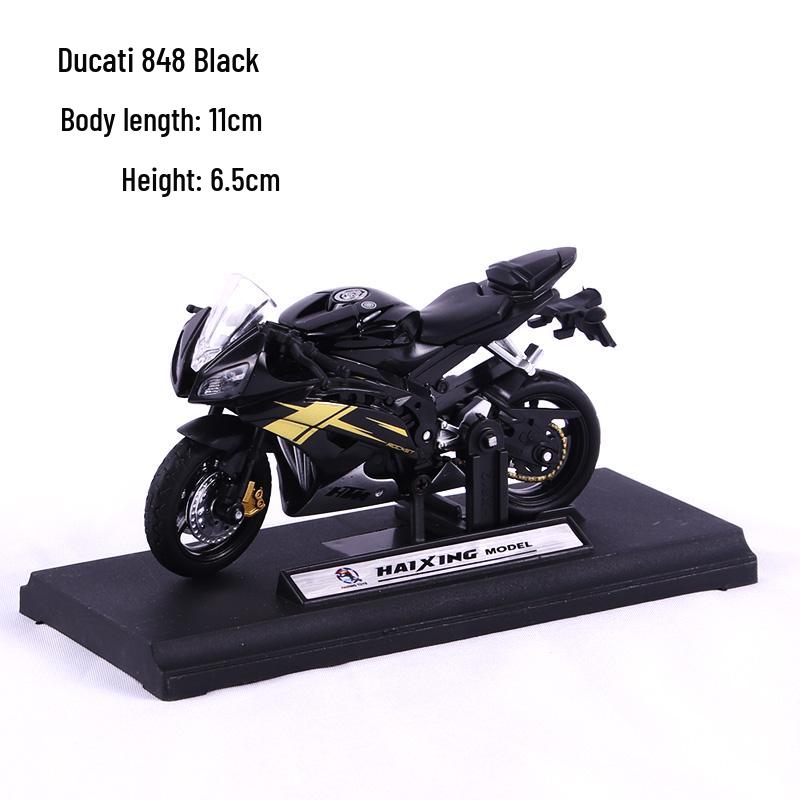 Father's Day Motorcycle Cake Topper: Alloy Slide Motorcycle Model Birthday Gift
