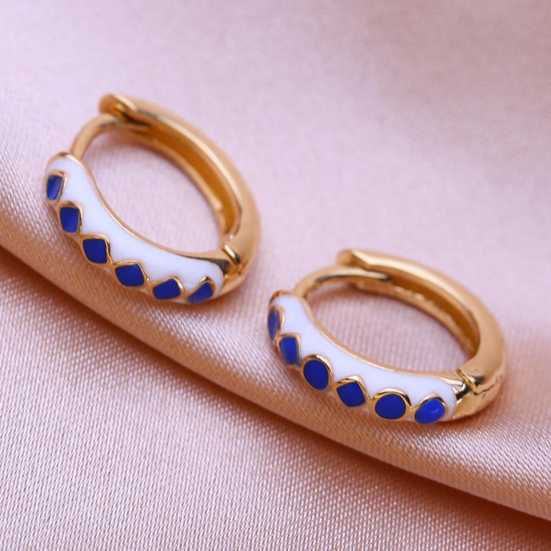 KNIKOO Pendientes de Clip Redondos Pequeños Para Mujer Pendientes de Aro de Moda Joyería Para Boda Fiesta Regalos Pendientes de Circonita Cúbica CZ