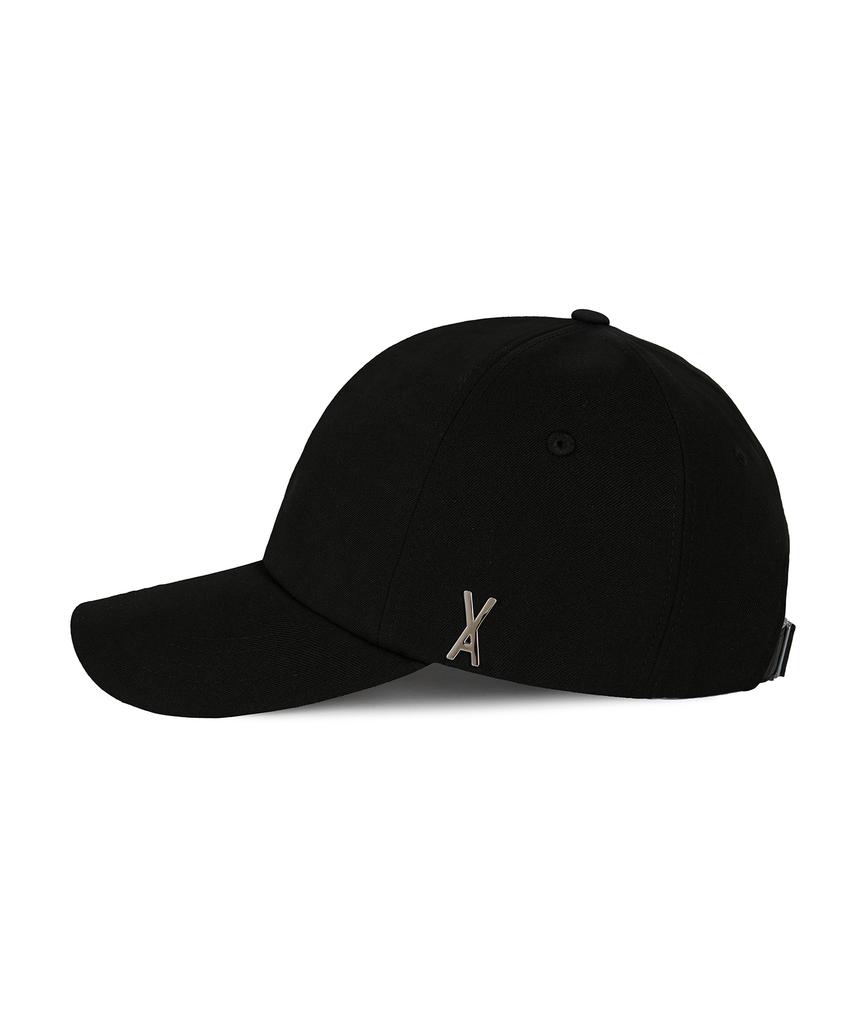 Bajal Silver Studded Oversized Ball Cap Black
