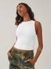 Y2k Sexy Crop Top With Nylon Fabric For Streetwear Girls