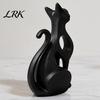 Bookshelf Cat Ornament 3D Printed Hollow Figurine, Modern Abstract Sitting Kitten Statue, Decor Artistic Animal Sculpture for Home Decoration,