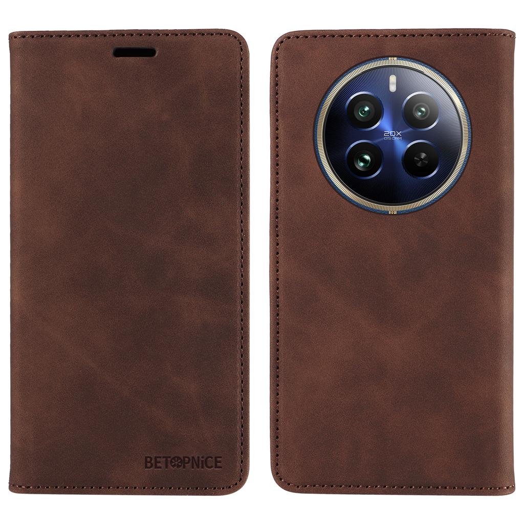BETOPNICE 003 For Realme 13 Pro 5G (Global)/13 Pro+ 5G (Global)/P1 Pro 5G/12 Pro+ 5G/12 Pro 5G Wallet Case Leather Phone Cover Stand