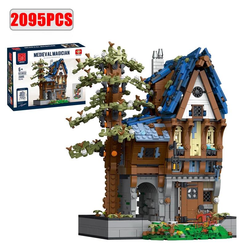 Medieval Blacksmith Shops Models 21325 Building Blocks Bricks Streetview Modular City Architecture Set Kids Toys Boys Adult Gift