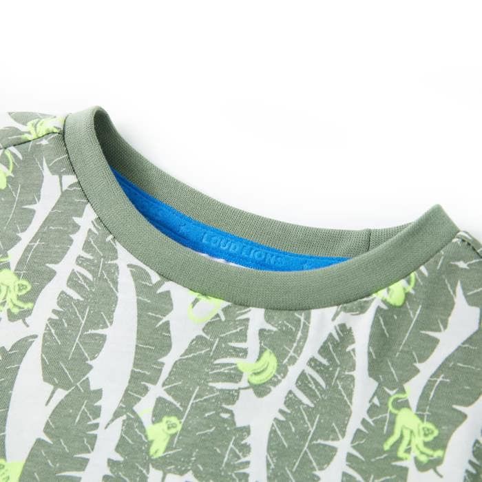 Ecru and Dark Ivy T-shirt for Children 92/104/116/128/140