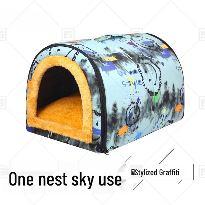 Waterproof Outdoor Pet House: Rainproof, All-Season Shelter for Cats & Dogs