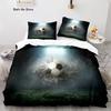 Anime Football Bedding Set Ball Sport Duvet Cover Set Double Queen King Twin Full Size Boys Teens Soccer Duvet Cover 2/3pcs Gift