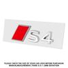 3D Aluminum Car Emblem Rear Trunk Decoration Sticker Tail Badge Decal For  kcpn5 S S3 S4 S5 S6 S7 S8 A6 C5 C6 C7 A7 A8 Q3 Q5 Q7 TT