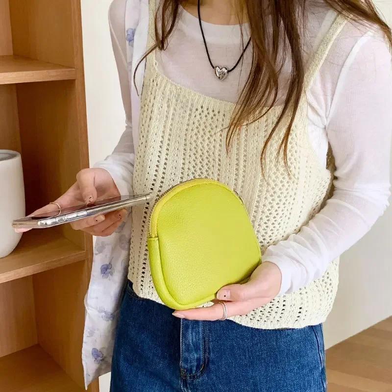 New Soft PU Coin Purse Large Capacity Wallet Women Clutch Bag Zipper Coin Pouch Key Headphone Lipstick Storage Bag Card Bag