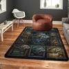 Marine Fish Collection Pattern Rug Floor Mat for Living Room or Bedroom Soft and Comfortable Carpet a Gift for Birthday and Holiday.