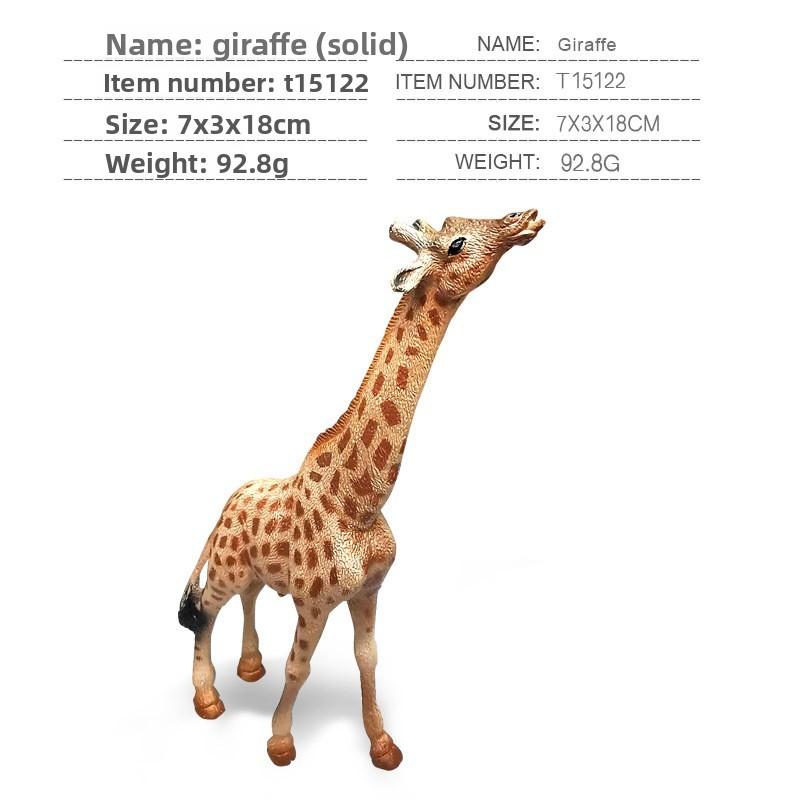 Animal Zoo Pvc Miniature Giraffe Family Static Model Set For Collectors And Kids