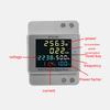 ET32-669 Volt-Strom-Messgerät AC 40-300V 100A Hutschiene Digital 1-Phasen-Energiezähler Kapazität Leistungsmonitor,Frequenzfaktor-Tester