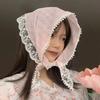 2pcs Korean Ins Lace Hair Scarf for Women Retro Triangle Hair Band Strap Hair Bag Headscarf Hat French Pastoral Travel Headband