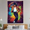 Michael Jacksons Flags Wall Hanging Background Art Banner For Bedroom Home Outdoor Decor