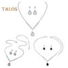 1 Set Women Jewelry Set Rhinestone Necklace Earrings Prom Wedding Party Bride Water Drop Dangle Earrings Formal Occasions Neck Jewelry