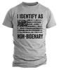 I Identify As Non Bidenary Joe Biden Funny Political Shirts Trump 2024 USA Flag