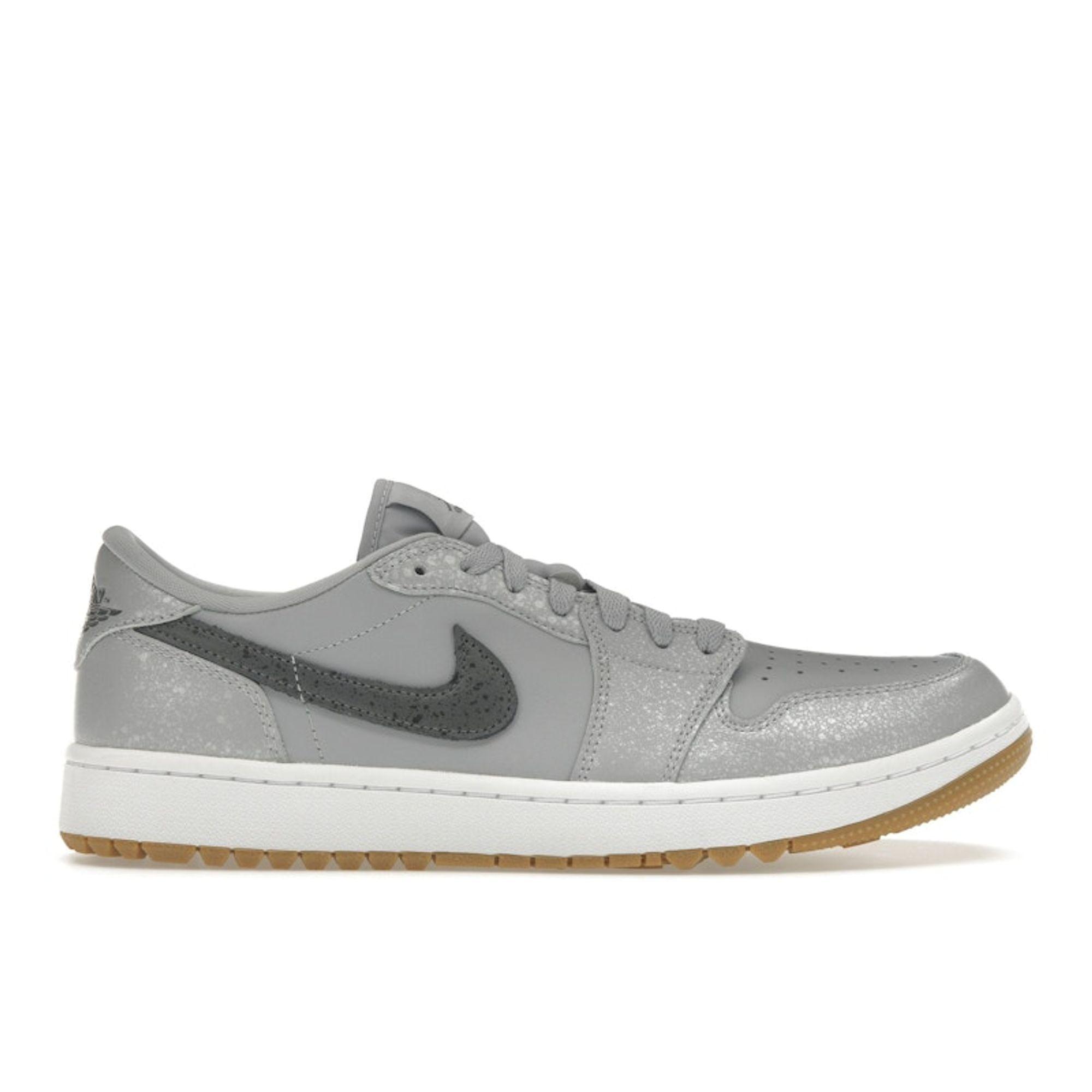 

Air Jordan 1 Low Golf Wolf Grey Gum Мужские кроссовки Iron-Grey White Gum-Medium-Brown DD9315-006 37.5