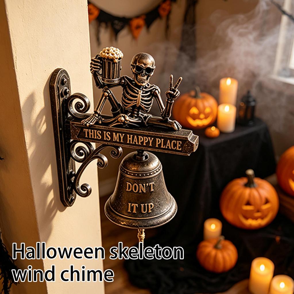 Halloween Skeleton Wind Chimes for Outdoor Decor House Garden Party