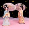 2025 New Arrival China Resin Traditional Chinese Style Cute Girl Figurines Miniatures Desk Accessories Home Decoration Ornaments