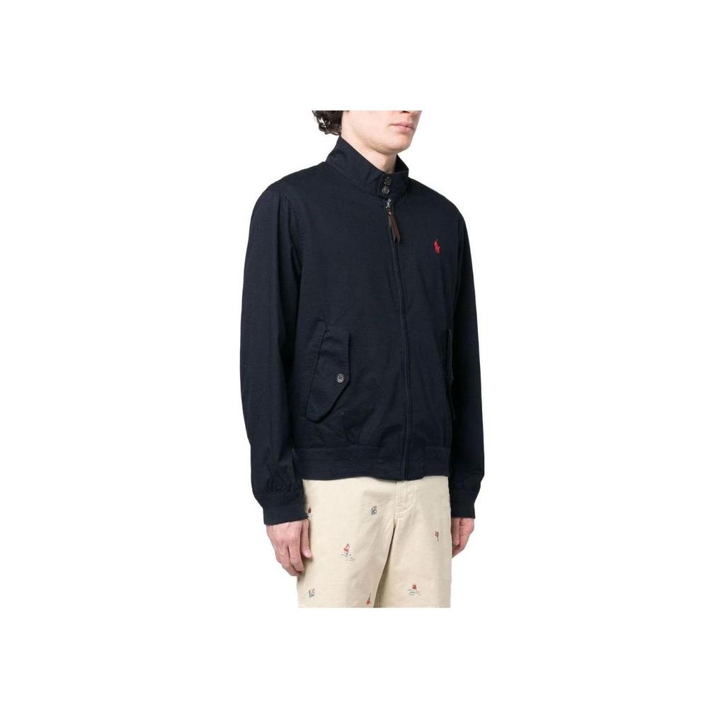 Polo Ralph Lauren SS23 Solid Color Logo Embroidered Casual Jacket Men jackets Navy-Blue 710911790-003