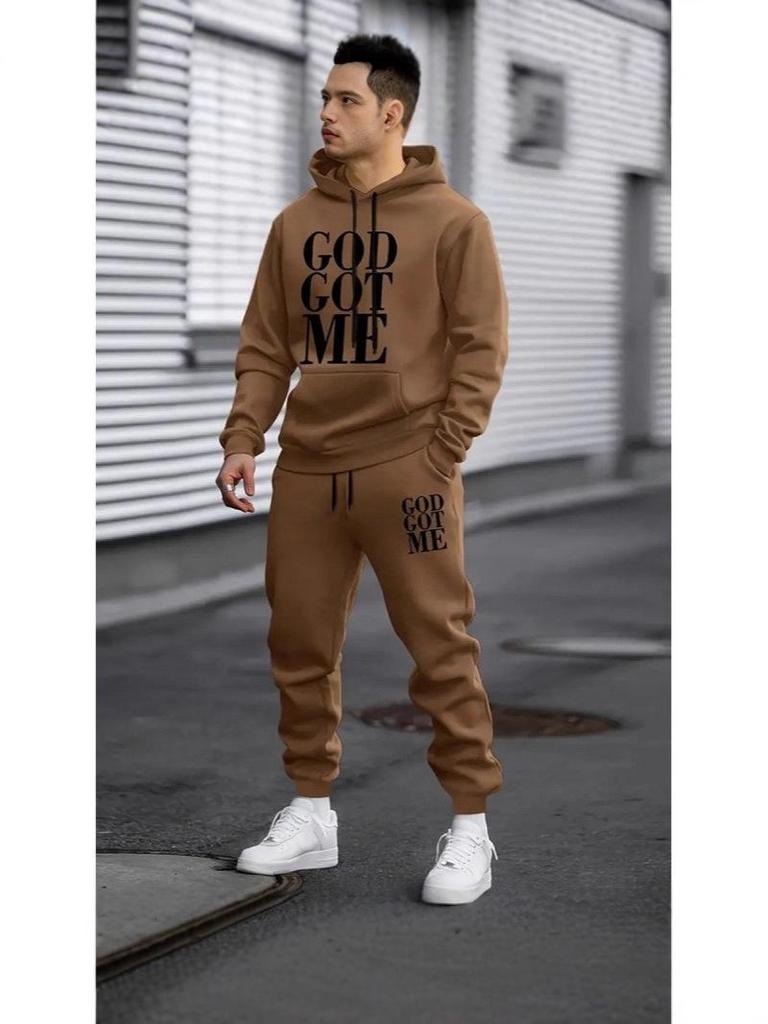 Men's Trendy Casual Hoodie and Sweatpants Set