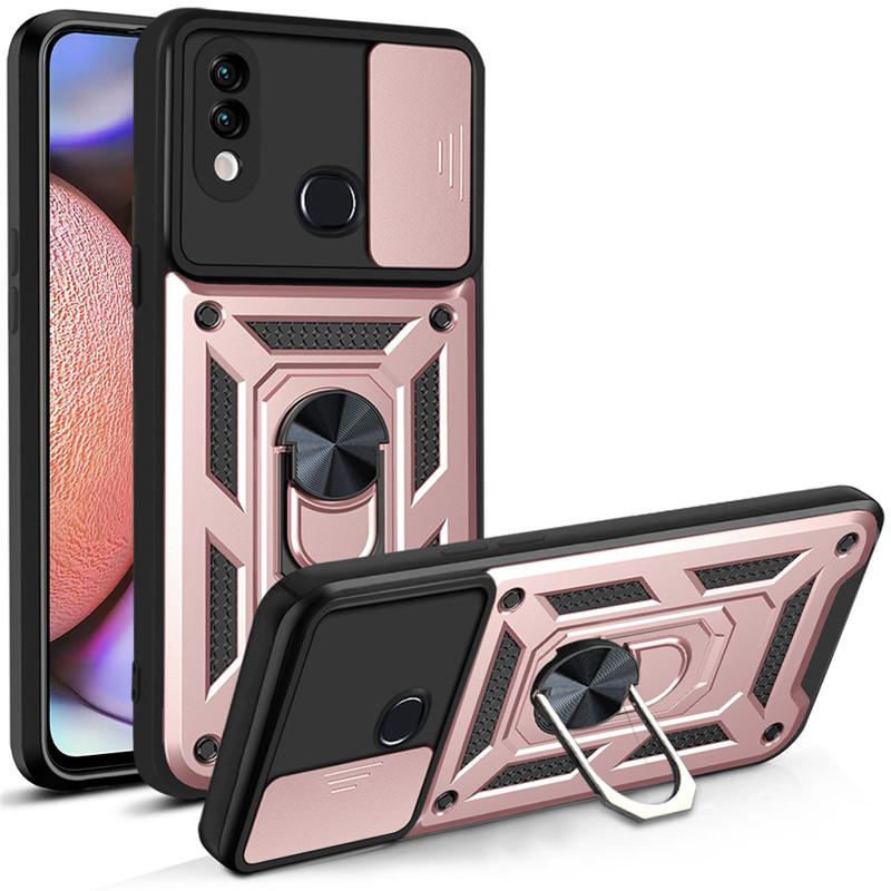 Pro Samsung Galaxy A10S A20S A21S Pouzdro Stojánek magnetický Kroužek do auta Nárazuvzdorné pancéřové pouzdro pro Galaxy A20 A30 Zadní kryt