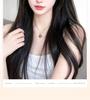 Women's Black Long Straight Headband Wig with Natural Volume, Korean Style.