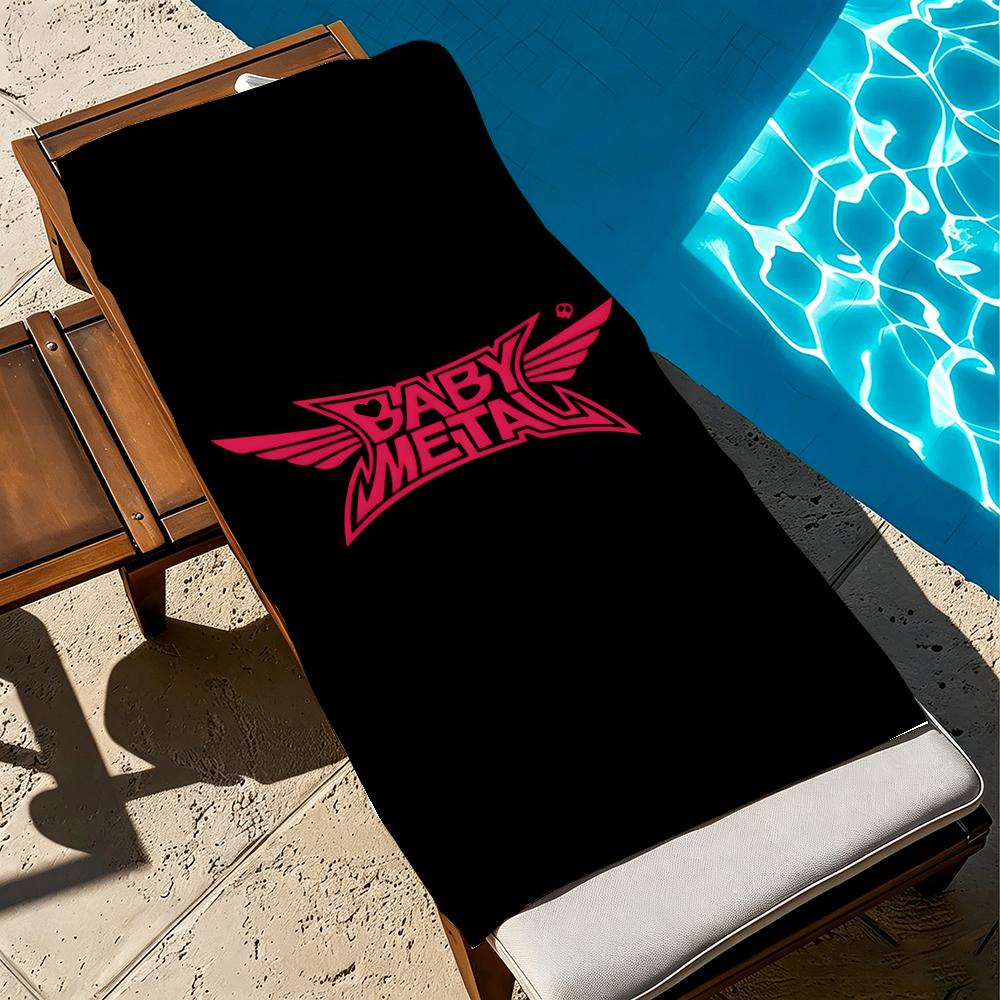 B-Babymetal Towel Microfiber Beach Towel, Quick-Dry, Sand-Free, Ultra-Fine Fiber, Super Soft.