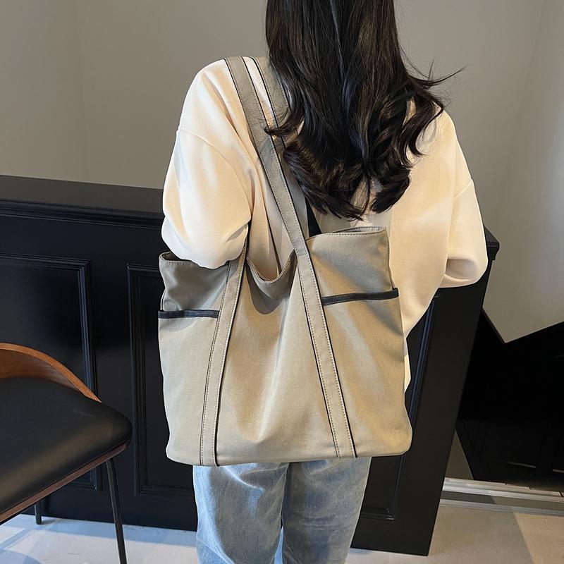 Large Capacity Commuting Tote Bag Lightweight Shoulder Bag Travel Shopping Bag Women's Bag